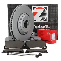 Zimmermann FORMULA Z Brake Discs + Pads + Wako for PORSCHE Cayenne (92A) Front