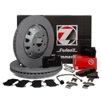 Zimmermann FORMULA Z Brake Discs + Pads + Wako for AUDI RS3 Sportback 8PA PR-1LG (Front)