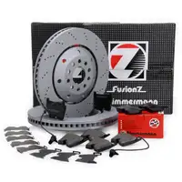 Zimmermann FORMULA Z Bremsscheiben + Bel&auml;ge + Wako f&uuml;r AUDI RS6 C5 PR-1LP vorne