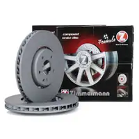 Zimmermann FORMULA Z brake discs, 334 mm, for Mercedes C43 AMG W210 S210 E55 AMG (front)