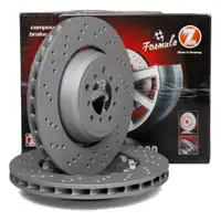 Zimmermann FORMULA Z Brake Disc Set for BMW 1 Series M E82, 3 Series E90, E93, E92, M3/GTS (Front)