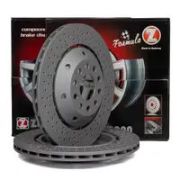 Zimmermann FORMULA Z Brake Disc Set for AUDI RS6 C5 450/480 hp PR-1KY (Rear)