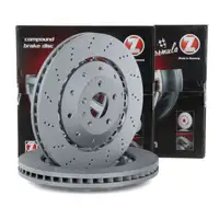 Zimmermann FORMULA Z Brake Disc Set for AUDI RS4 8K B8, RS5 8T3 8F7, R8 (Front)