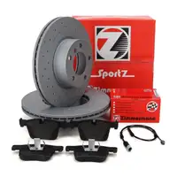 Zimmermann SPORT Bremsscheiben + Bel&auml;ge + Wako f&uuml;r BMW F20 F21 F22 F23 F30-34 F32-36 vorne