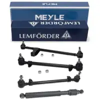 LEMF&Ouml;RDER Steering Bar 2x MEYLE Tie Rod Steering Damper for MERCEDES S-Class W116 (Front)