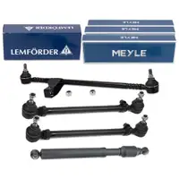 LEMF&Ouml;RDER Steering Bar 2x MEYLE Tie Rod Steering Damper for MERCEDES W123 S123 C123 (Front)