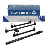 LEMF&Ouml;RDER Lenkstange + 2x Spurstange + STABILUS Lenkungsd&auml;mpfer f&uuml;r MERCEDES W123 W116