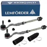 2x LEMF&Ouml;RDER Spurstange + Spurstangenkopf + Manschette f&uuml;r BMW X3 F25 X4 F26 vorne