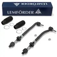 2x LEMF&Ouml;RDER Spurstange + Spurstangenkopf + Manschette f&uuml;r BMW 5er E39 MIT Servo vorne