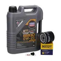 5L LIQUI MOLY 0W20 Motor&ouml;l + HENGST &Ouml;lfilter f&uuml;r VW Golf 7 8 Passat B8 Polo Up 1.0-1.5 TSI