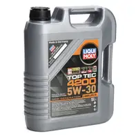 5L LIQUI MOLY 3707 TOP TEC 4200 5W30 Motoröl NEW GEN + MANN Ölfilter für VAG 1.8/2.0 TFSI