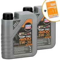 2L LIQUI MOLY 3706 TOP TEC 4200 5W30 Motor&ouml;l NEW GEN f&uuml;r VW 504.00 507.00 BMW LL-04