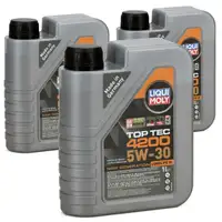 3L LIQUI MOLY 3706 TOP TEC 4200 5W30 Motoröl NEW GEN für VW 504.00 507.00 BMW LL-04