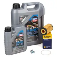 6L LIQUI MOLY 5W-30 Motor&ouml;l + HENGST &Ouml;lfilter f&uuml;r OPEL Astra J K Insignia Zafira C 1.6
