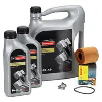 7L MOTORCRAFT A5 5W-30 Motor&ouml;l &Ouml;l + BOSCH &Ouml;lfilter f&uuml;r FORD Focus Mondeo 2.0-3.2 TDCi
