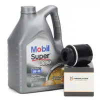 5L Mobil 1 SUPER 3000 FORMULA 5 5W-30 Motor&ouml;l + HIRSCHER &Ouml;lfilter f&uuml;r VAG 1.2/1.4 TFSI