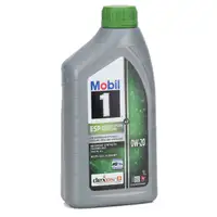2L 2 Liter Mobil 1 ESP X2 0W-20 Motor&ouml;l &Ouml;l dexosD f&uuml;r PORSCHE C20 VW 508/509.00 MB 229.71