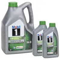 7L 7 Liter Mobil 1 ESP X2 0W-20 Motor&ouml;l &Ouml;l dexosD f&uuml;r PORSCHE C20 VW 508/509.00 MB 229.71