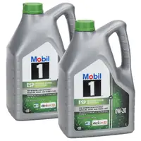 10L 10 Liter Mobil 1 ESP X2 0W-20 Motor&ouml;l &Ouml;l dexosD f&uuml;r PORSCHE C20 VW 508/509.00 229.71