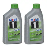 2L 2 Liter Mobil 1 ESP 5W-30 Motor&ouml;l f&uuml;r BMW LL-04 MB 229.31/.51 PORSCHE C30 VW 504/507.00