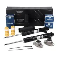 2x MONROE Sto&szlig;d&auml;mpfer + Staubschutz + Domlager f&uuml;r VW Golf 7 SEAT Leon 5F hinten