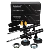 2x MONROE Sto&szlig;d&auml;mpfer + Staubschutz + Domlager f&uuml;r VW Golf 6 GTI/R Passat B6 Touran vorne