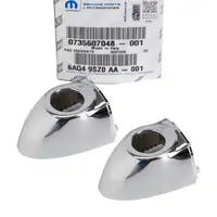 2x ORIGINAL Fiat MOPAR Chrom Abdeckkappe T&uuml;rau&szlig;engriff 500X 334_ vorne au&szlig;en 735607048