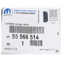 ORIGINAL OPEL MOPAR Tankentl&uuml;ftungsventil Adam Astra J Corsa D E B 1.2 1.4 55566514