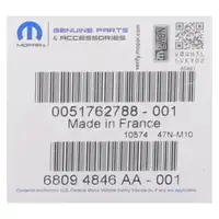 ORIGINAL Fiat MOPAR Kennzeichenleuchte Bravo 2 198 Grande / Punto 199 links 51762788