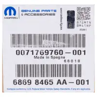 MOPAR K&uuml;hler Abgasr&uuml;ckf&uuml;hrung f&uuml;r FIAT 500 Panda Punto FORD KA OPEL Astra J 1.3D 71769760