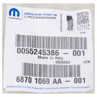 MOPAR &Ouml;lleitung &Ouml;lvorlaufleitung Turbolader f&uuml;r FIAT 500 500C Panda Punto 0.9 55245386