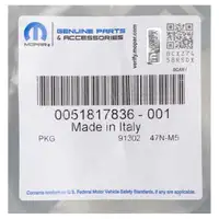 MOPAR Ladeluftschlauch Turboschlauch f&uuml;r FIAT DOBLO 263 ABARTH 500/595/695 1.4 51817836