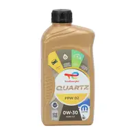 4L 4 Liter ORIGINAL Mopar TOTAL QUARTZ FPW 02 0W-30 Motor&ouml;l ACEA C2 FPW9.55535/02