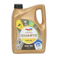 10L 10 Liter ORIGINAL Mopar TOTAL QUARTZ FPW 02 0W-30 Motor&ouml;l ACEA C2 FPW9.55535/02