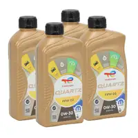 4L 4 Liter ORIGINAL Mopar TOTAL QUARTZ FPW 02 0W-30 Motor&ouml;l ACEA C2 FPW9.55535/02