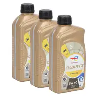 3L 3 Liter ORIGINAL Mopar TOTAL QUARTZ FPW 09 5W-40 Motor&ouml;l ACEA C3 API SN FPW9.5535/09