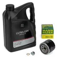 5L ORIGINAL 5W-30 Motor&ouml;l + MANN &Ouml;lfilter f&uuml;r MAZDA 323 3 5 626 6 CX-7 MPV 2 Premacy