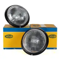 2x MAGNETI MARELLI HALOGEN Scheinwerfer f&uuml;r PORSCHE 911 964 vorne 91163111302