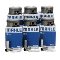 6x MAHLE 503PI00100000 Kolben f&uuml;r PORSCHE 997 3.8 Carrera S 355 PS 99710303030