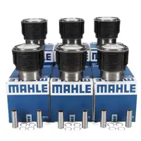 6x MAHLE 5031890 Kolben Reparatursatz f&uuml;r PORSCHE 911 2.3 T 130/140 PS 1971-73 PCG5031890