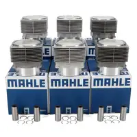 6x MAHLE 5039892 Kolben Reparatursatz f&uuml;r PORSCHE 964 3.3 Turbo 320 PS 1990-93 93010395409