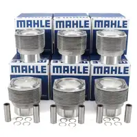 6x MAHLE 5030290 Kolben Reparatursatz f&uuml;r PORSCHE 911 / Targa 2.3 E 165 PS 91110394302