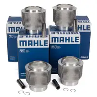 4x MAHLE 5040190 Kolben Reparatursatz f&uuml;r PORSCHE 356 C 1600 SC 912 1.6 61610390490