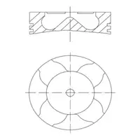 MAHLE 0121100 STD Kolben &Oslash; 79,00MM f&uuml;r OPEL Astra G Corsa C Meriva A 1.7 DI/DTI Y17DT/DTL