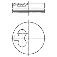 MAHLE 0297900 STD Kolben &Oslash; 76,51MM f&uuml;r VW Golf 1 2 Passat T3 AUDI 80 1.6TD VW LT I 2.4TD
