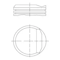 MAHLE 0348100 STD Kolben &Oslash; 81,01MM f&uuml;r VW Golf 2 Jetta 2 Passat B3/B4 Toledo 1.8 GTI 16V