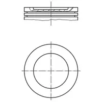 MAHLE 0376700 STD Kolben &Oslash; 96,01MM f&uuml;r VOLVO 740 940 I II 2.3 Ti / Turbo 135/156/165 PS