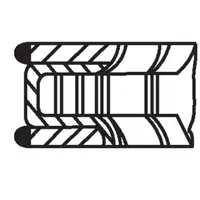 MAHLE 03489N0 Kolbenringsatz f&uuml;r AUDI 100 200 A6 C3 C4 80 B4 A4 B5 Cabrio Coupe B3 2.3 2.6