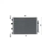 MAHLE AC1137000S Kondensator + Trockner f&uuml;r FORD Focus 3 C-Max 2 1.0 EcoBoost 1.5/1.6 TDCi