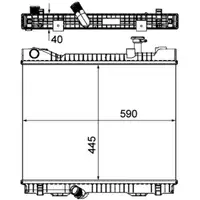 MAHLE CR1045000P K&uuml;hler Motork&uuml;hler f&uuml;r NISSAN NT400 / Cabstar F24 2.5D